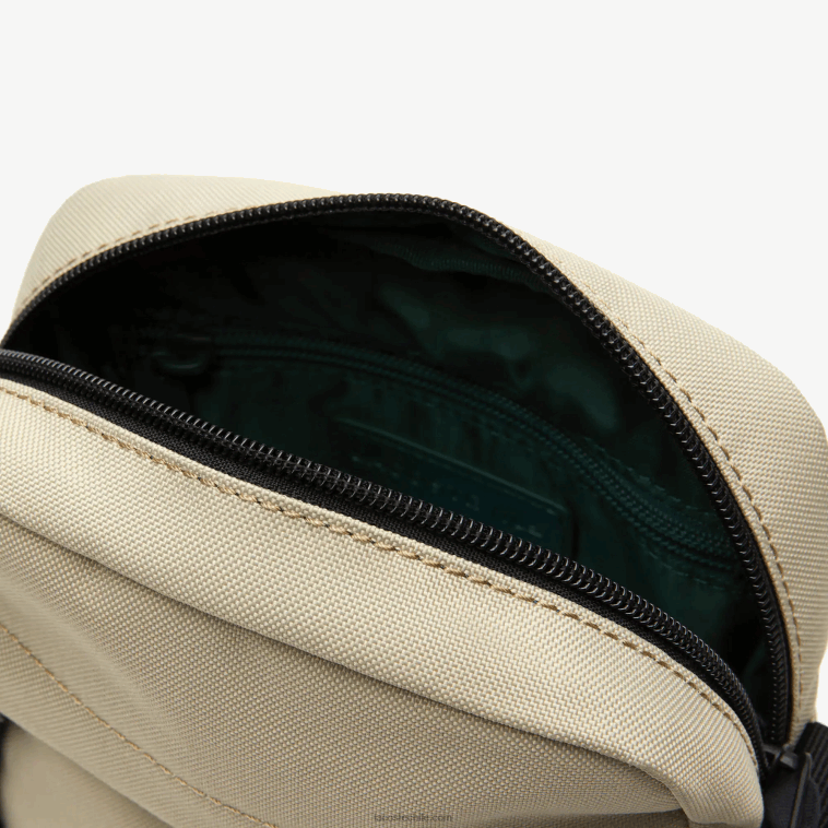 hombres Lacoste atigrado l37 bolso cruzado con cremallera N6XZ21979