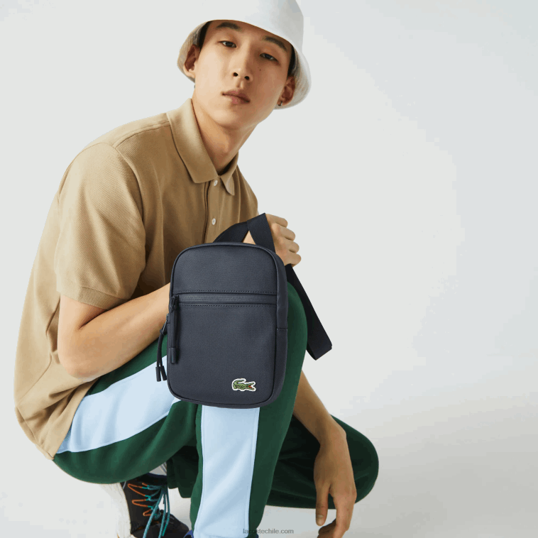 hombres Lacoste eclipsar b88 bolsa crossbody plana pequeña de lona revestida lcst N6XZ22016 hombres Lacoste eclipsar b88 bolsa crossbody plana pequeña de lona revestida lcst N6XZ22016