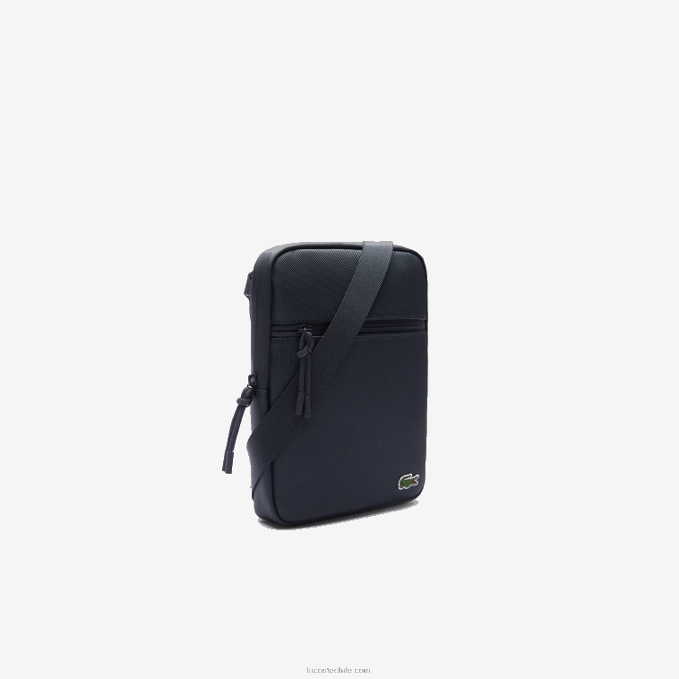 hombres Lacoste eclipsar b88 bolsa crossover lcst mediana de petit piqué con cremallera N6XZ22012