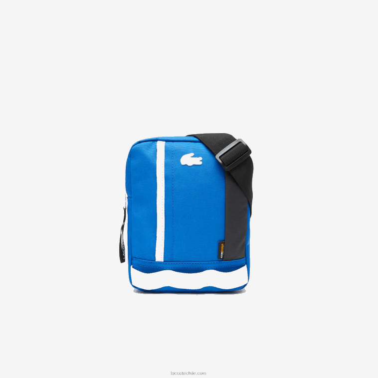 hombres Lacoste marina noir farine k97 bolsa crossover con diseño colour block y correa en contraste N6XZ22103