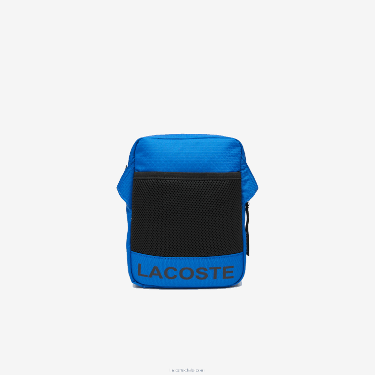 hombres Lacoste marina noir farine k97 bolsa crossover con diseño colour block y correa en contraste N6XZ22103