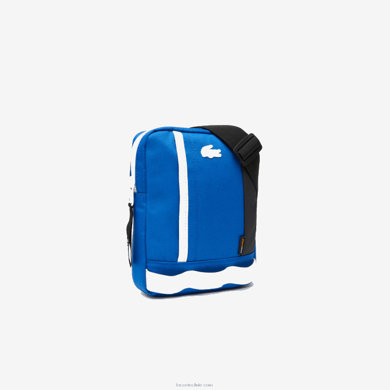 hombres Lacoste marina noir farine k97 bolsa crossover con diseño colour block y correa en contraste N6XZ22103