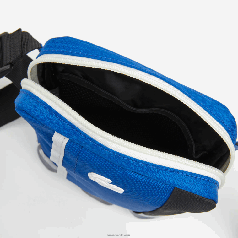 hombres Lacoste marina noir farine k97 bolsa crossover con diseño colour block y correa en contraste N6XZ22103