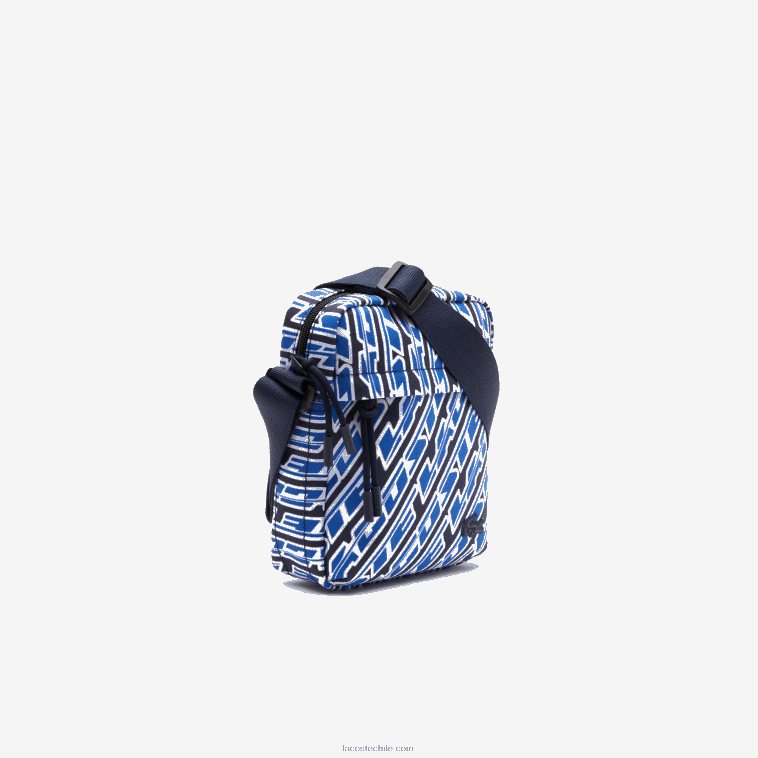 hombres Lacoste mono royaume blanco l63 bolsa messenger vertical con logo estampado N6XZ21974
