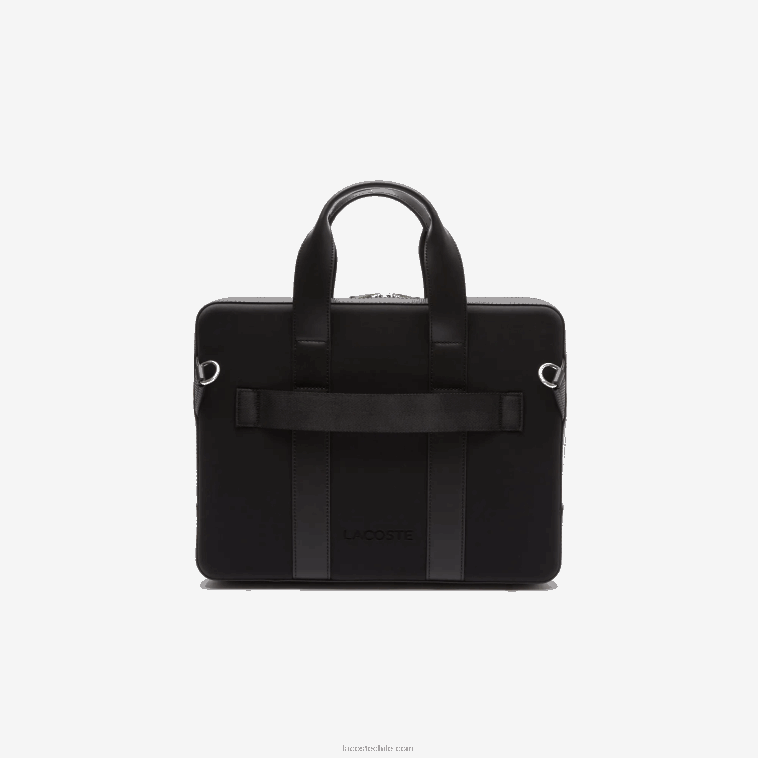 hombres Lacoste negro 000 Bolso ordenador extrafino de piel piqué chantaco N6XZ22074