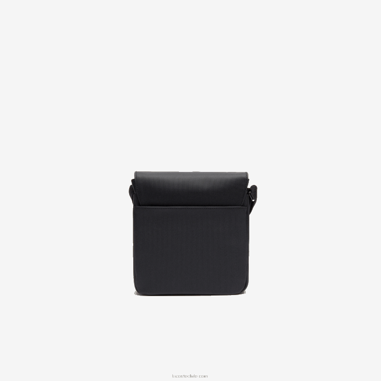 hombres Lacoste negro 000 bolso clásico con solapa de petit piqué N6XZ22010
