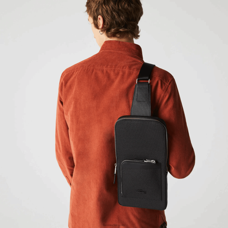 hombres Lacoste negro 000 bolso de piel chantaco snug N6XZ22014