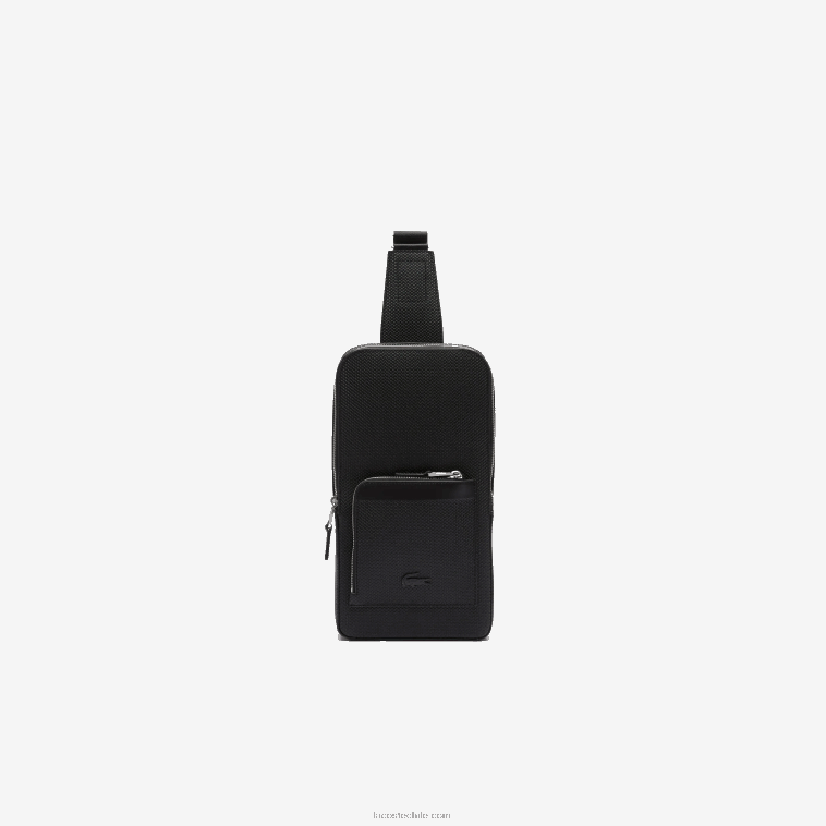 hombres Lacoste negro 000 bolso de piel chantaco snug N6XZ22014