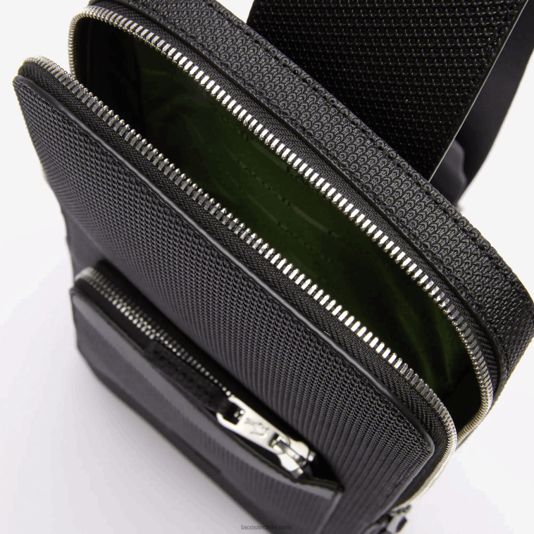 hombres Lacoste negro 000 bolso de piel chantaco snug N6XZ22014