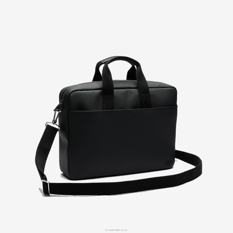 hombres Lacoste negro 000 bolso portaordenador clásico petit piqué N6XZ22027