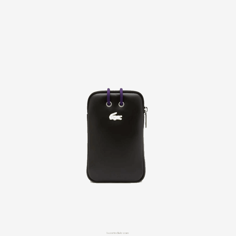 hombres Lacoste negro blanco samui k94 titular del teléfono de impresión N6XZ22129