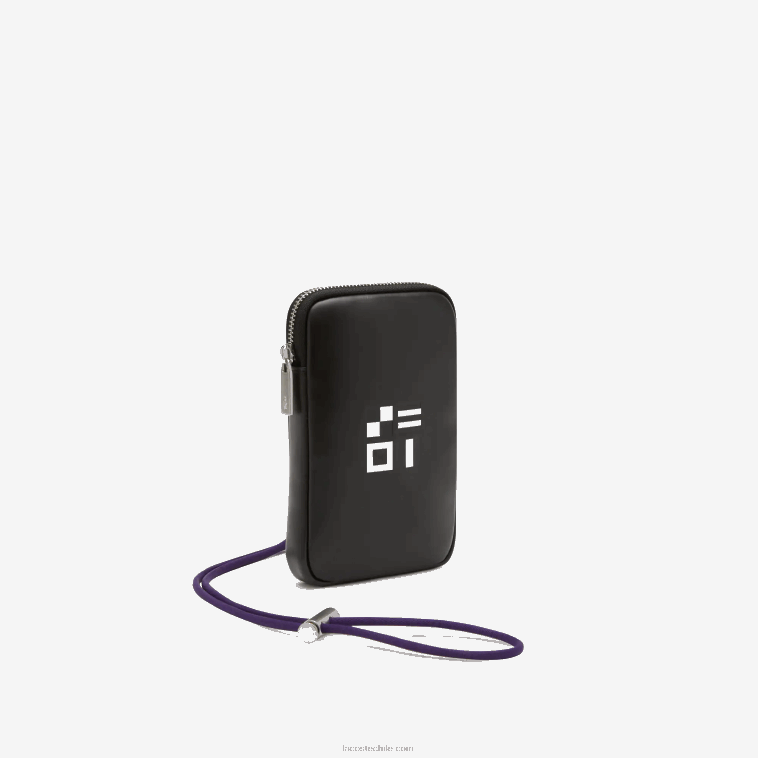 hombres Lacoste negro blanco samui k94 titular del teléfono de impresión N6XZ22129