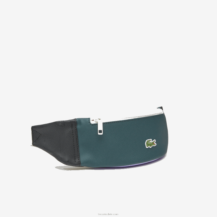 hombres Lacoste noir laponie plumaje cyna l19 riñonera con efecto patchwork N6XZ22061