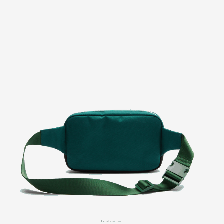 hombres Lacoste swing vert 132 espirulina h47 l outfit riñonera de lona con detalles en contraste N6XZ22040
