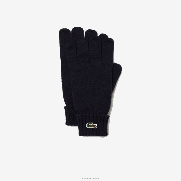 hombres Lacoste azul marino 166 guantes de jersey de lana N6XZ22335 hombres Lacoste azul marino 166 guantes de jersey de lana N6XZ22335