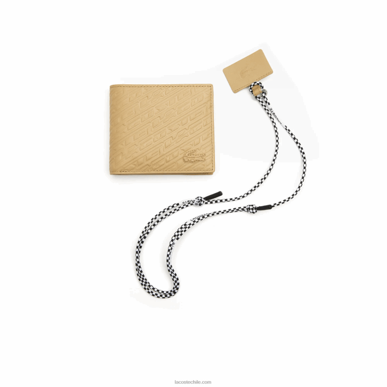 hombres Lacoste atigrado l37 conjunto de cordón para billetera y teléfono inteligente N6XZ21984