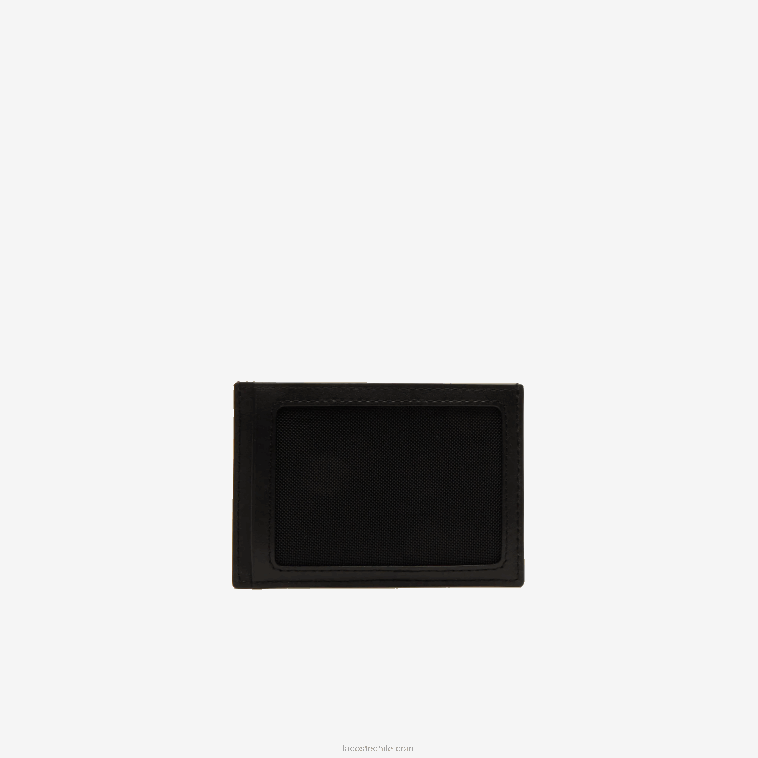 hombres Lacoste negro 000 Juego de billetera y tarjetero de cuero fitzgerald N6XZ22043