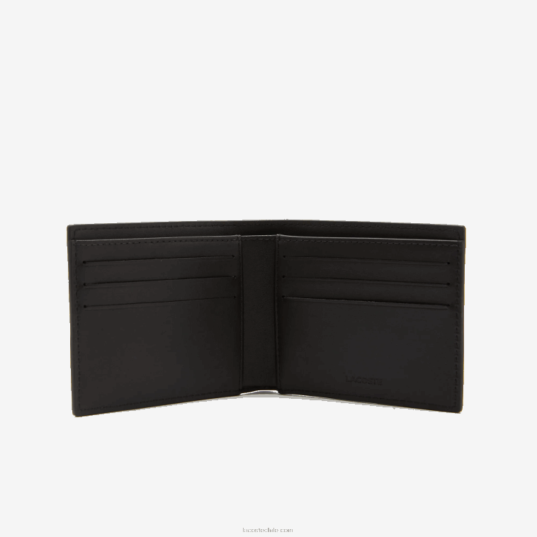 hombres Lacoste negro 000 set de regalo de cartera y llavero a juego N6XZ22127