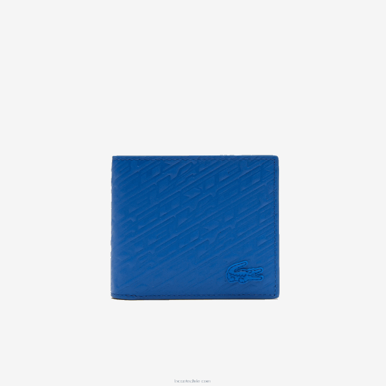 hombres Lacoste real l97 cartera con logo estampado N6XZ21992