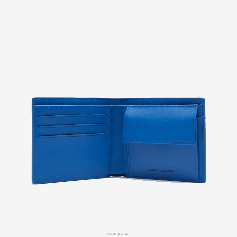 hombres Lacoste real l97 cartera con logo estampado N6XZ21992