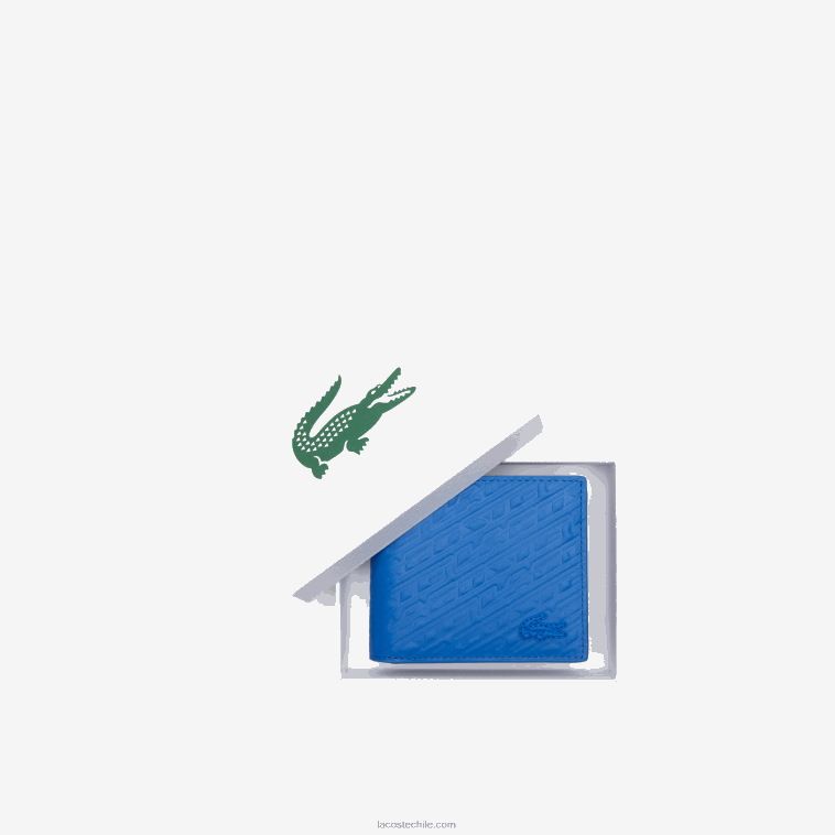 hombres Lacoste real l97 cartera con logo estampado N6XZ21992