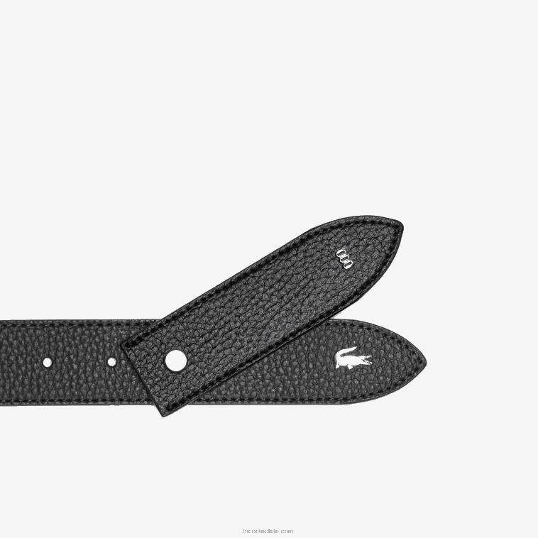 hombres Lacoste 28 cinturón con hebilla grabada N6XZ22097
