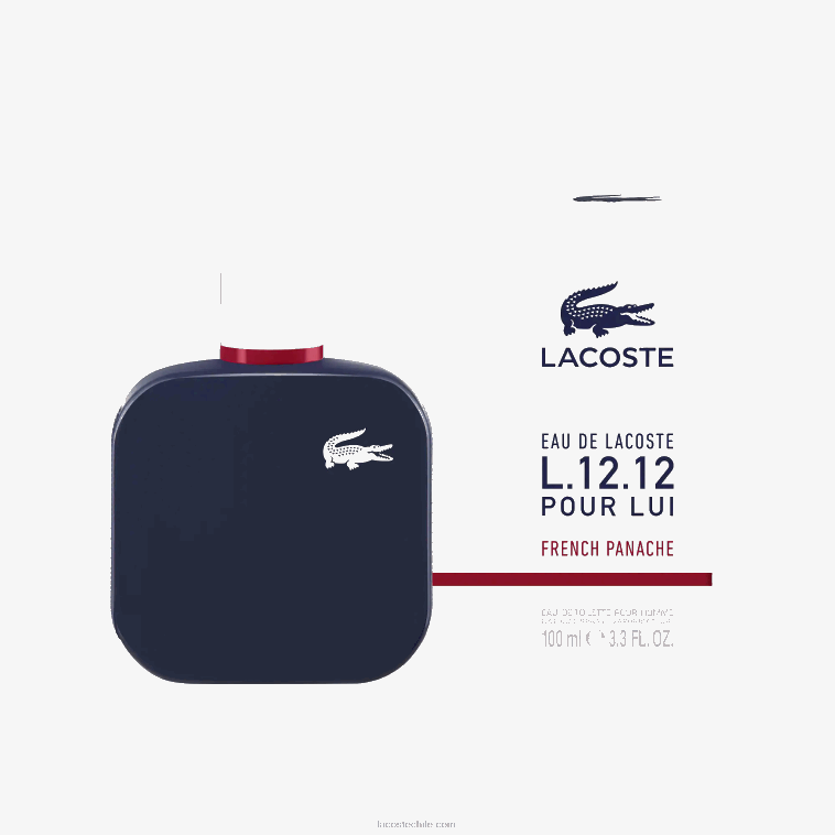 hombres Lacoste azul 000 l.12.12 panache francés para lui eau de toilette 100ml N6XZ22193