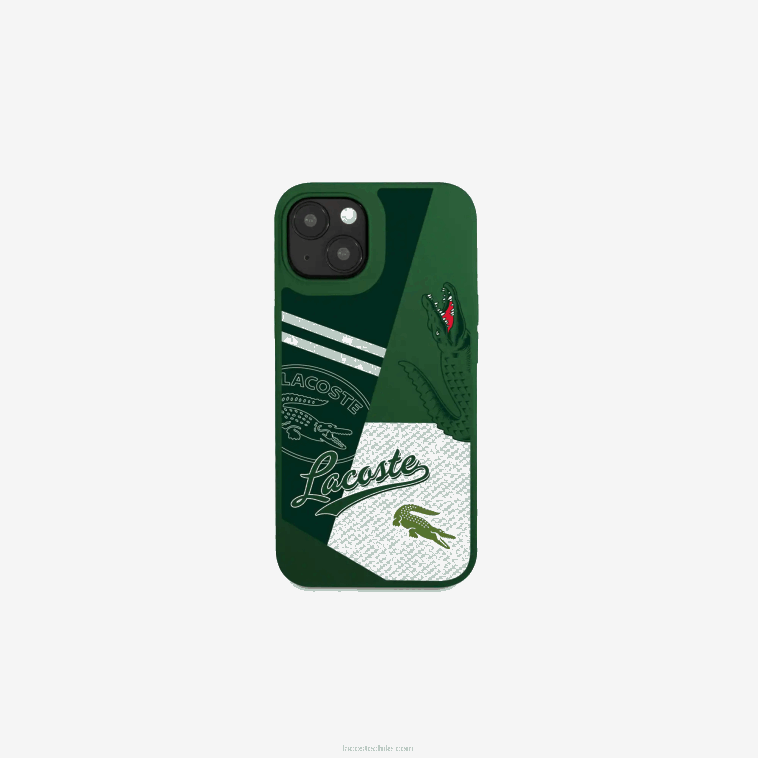 hombres Lacoste vert 132 b01 funda para iphone 14 con estampado patchwork N6XZ22224 hombres Lacoste vert 132 b01 funda para iphone 14 con estampado patchwork N6XZ22224