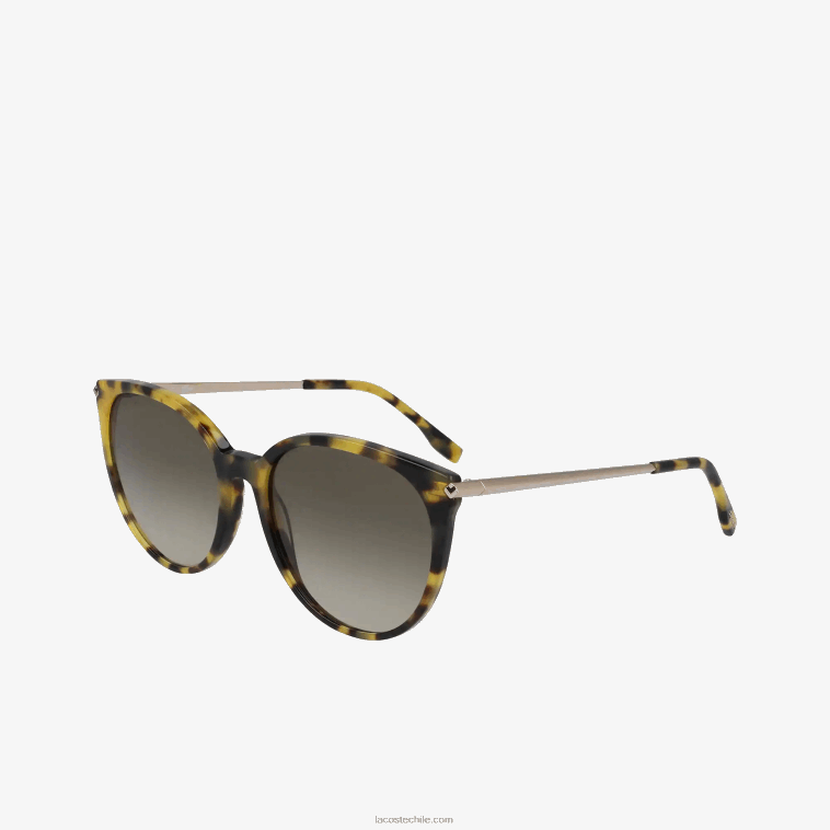 hombres Lacoste la habana brn 214 gafas de sol ovaladas de acetato la piquee N6XZ22201