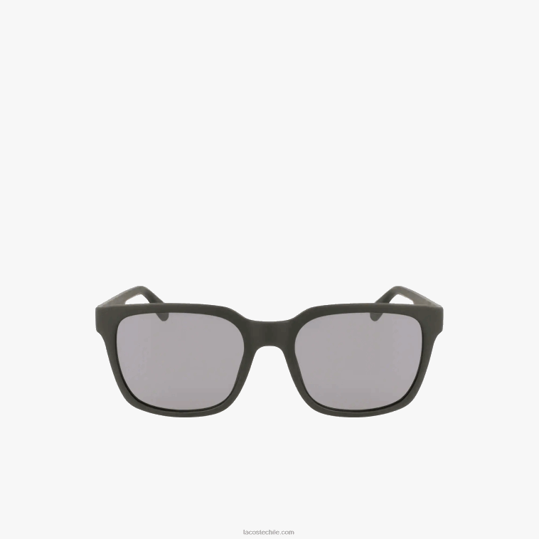 hombres Lacoste negro/azul 002 lentes de sol rectangulares active line N6XZ22281