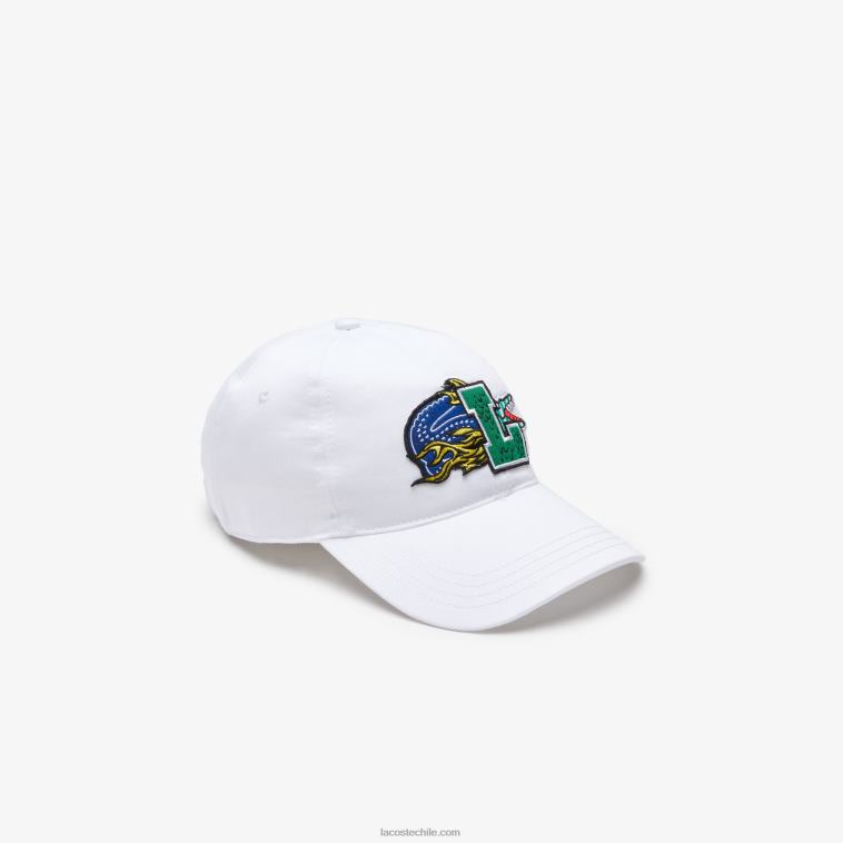 hombres Lacoste blanco 001 gorra con insignia en contraste N6XZ22238 hombres Lacoste blanco 001 gorra con insignia en contraste N6XZ22238