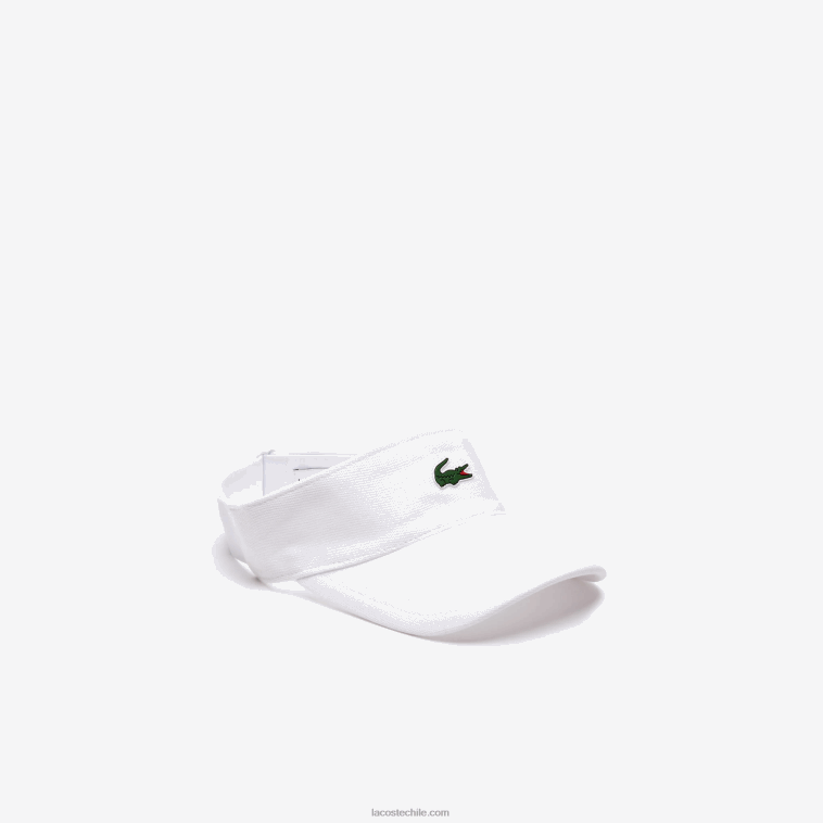 hombres Lacoste blanco 001 visera de tenis sport piqué y polar N6XZ22247