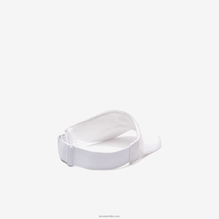 hombres Lacoste blanco 001 visera de tenis sport piqué y polar N6XZ22247