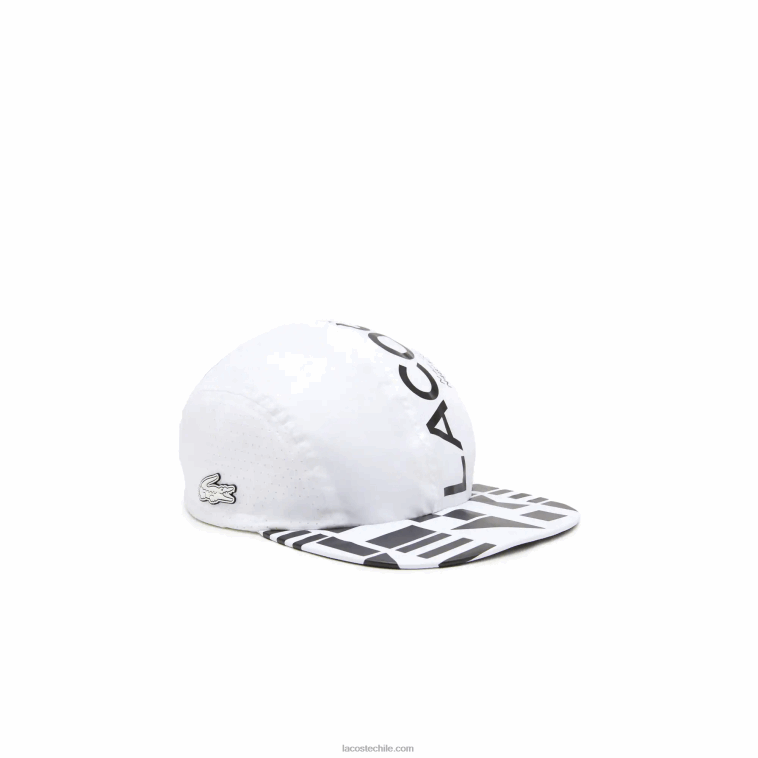 hombres Lacoste blanco morado negro 6p1 gorra deportiva ligera N6XZ22258