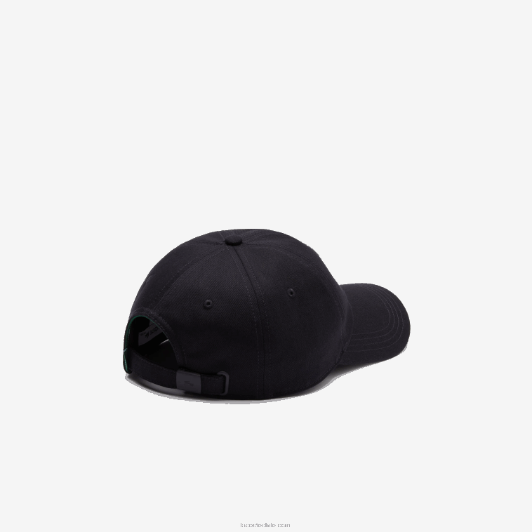 hombres Lacoste fondo azul marino banderines l gorro algodón orgánico N6XZ22301