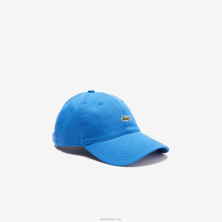 hombres Lacoste kxb azul gorra de sarga de algodón orgánico N6XZ22148