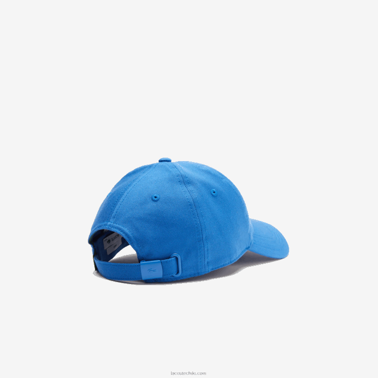 hombres Lacoste kxb azul gorra de sarga de algodón orgánico N6XZ22148