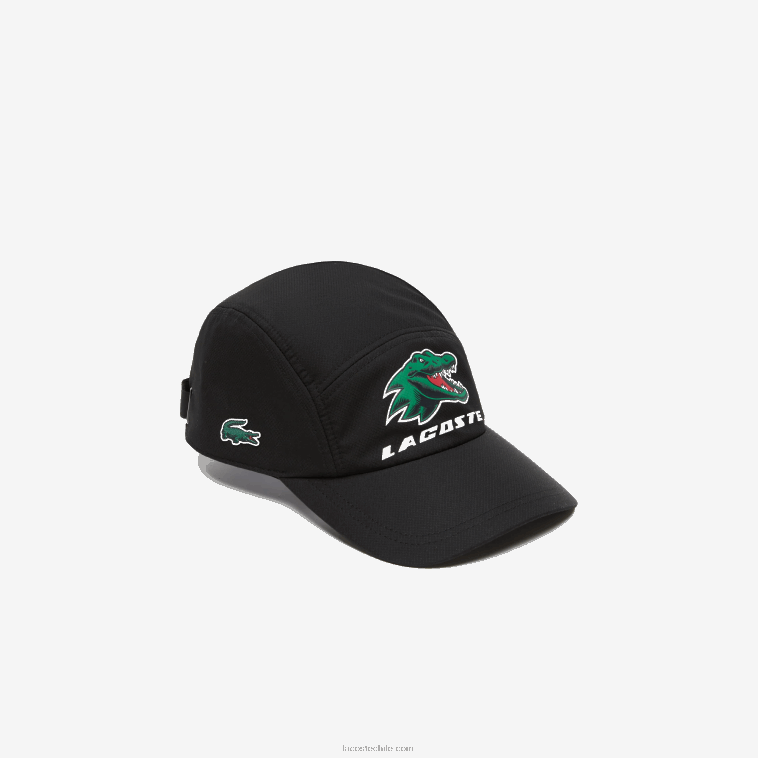 hombres Lacoste negro 031 gorra tenis sport exclusiva cocodrilo N6XZ22236