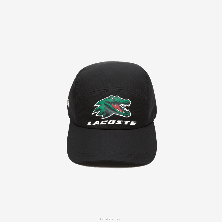 hombres Lacoste negro 031 gorra tenis sport exclusiva cocodrilo N6XZ22236