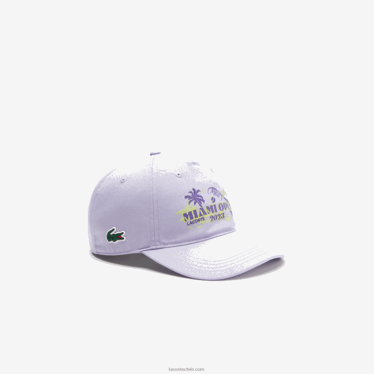 hombres Lacoste púrpura 3k0 gorra de sarga sport miami open edition N6XZ22173