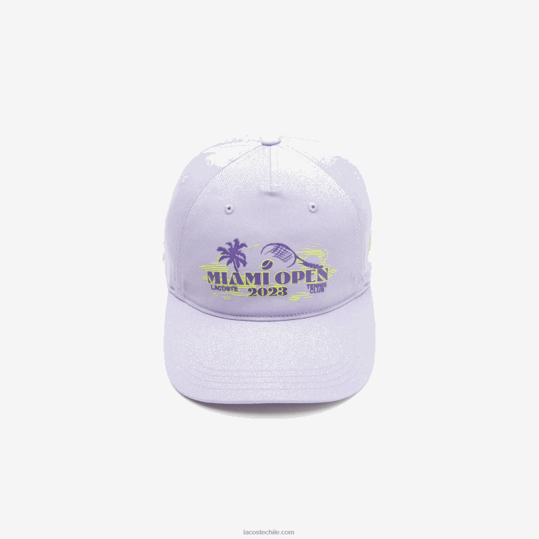 hombres Lacoste púrpura 3k0 gorra de sarga sport miami open edition N6XZ22173