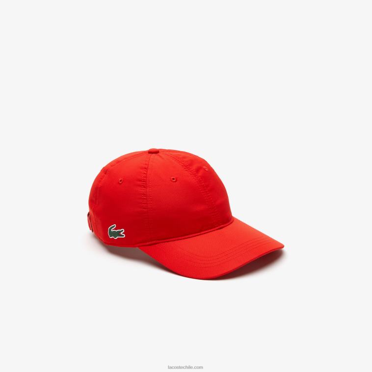 hombres Lacoste rojo s5h gorra deportiva ligera N6XZ22144
