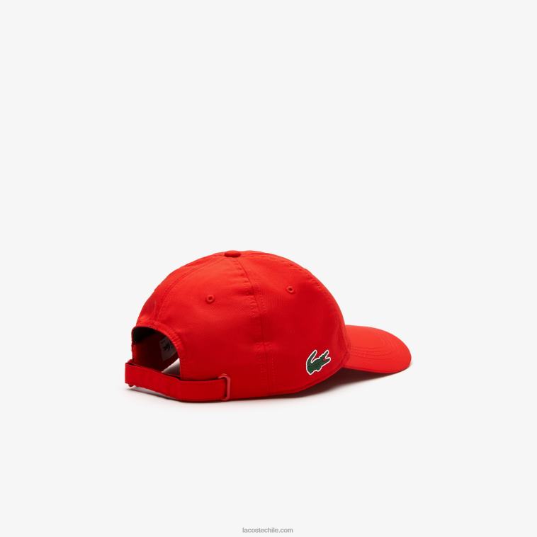 hombres Lacoste rojo s5h gorra deportiva ligera N6XZ22144