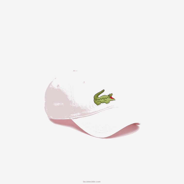 hombres Lacoste rosa claro t03 gorra de sarga de algodón orgánico ajustable N6XZ22267