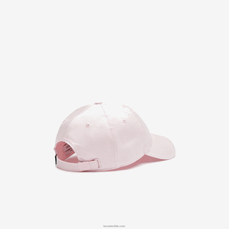 hombres Lacoste rosa claro t03 gorra de sarga de algodón orgánico ajustable N6XZ22267
