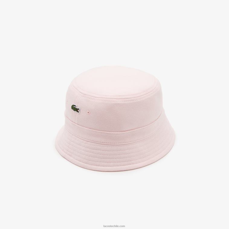 hombres Lacoste rosa claro t03 sombrero de pescador de algodón orgánico N6XZ22158