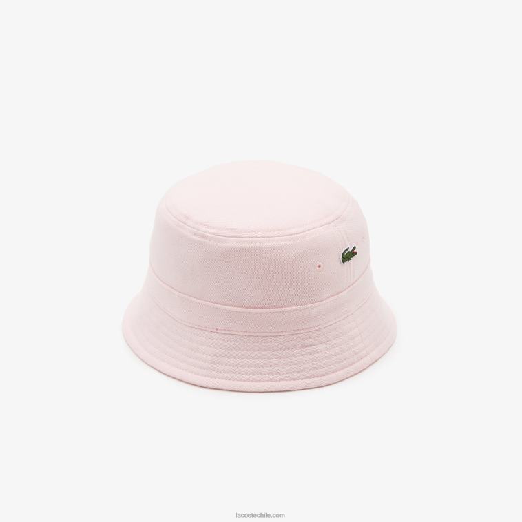 hombres Lacoste rosa claro t03 sombrero de pescador de algodón orgánico N6XZ22158