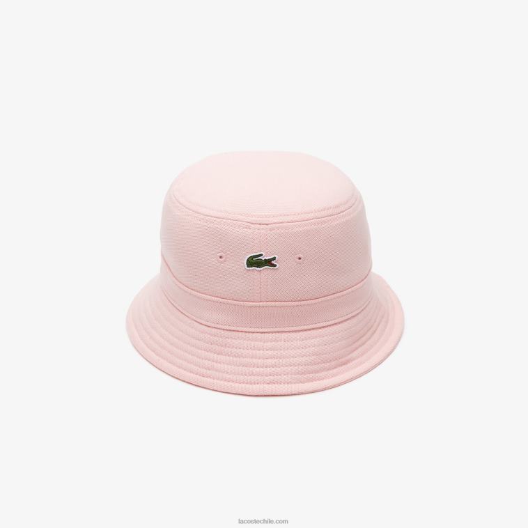 hombres Lacoste rosa kf9 sombrero de pescador de algodón orgánico N6XZ22157
