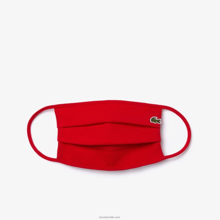 hombres Lacoste rojo 240 l.12.12 máscara de protección facial de piqué de algodón N6XZ22321 hombres Lacoste rojo 240 l.12.12 máscara de protección facial de piqué de algodón N6XZ22321
