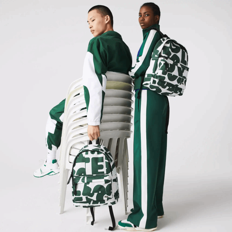 hombres Lacoste allover print croco carré j42 mochila neocroc de lona de la firma desestructurada N6XZ22045 hombres Lacoste allover print croco carré j42 mochila neocroc de lona de la firma desestructurada N6XZ22045